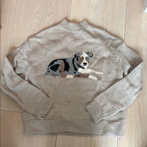 Sandy Liang Kade Dog Patterned Sweater 2/XS